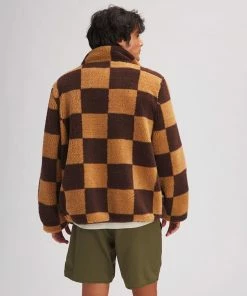 Stoic MTN Checker Sherpa Full-Zip Jacket - Men's -Stoic Sales Store BROCHE D1 1