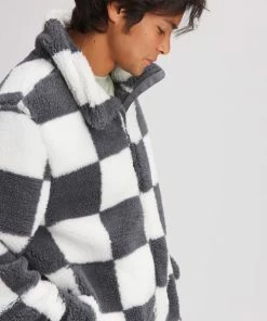 Stoic MTN Checker Sherpa Full-Zip Jacket - Men's -Stoic Sales Store GRECHE D3 1