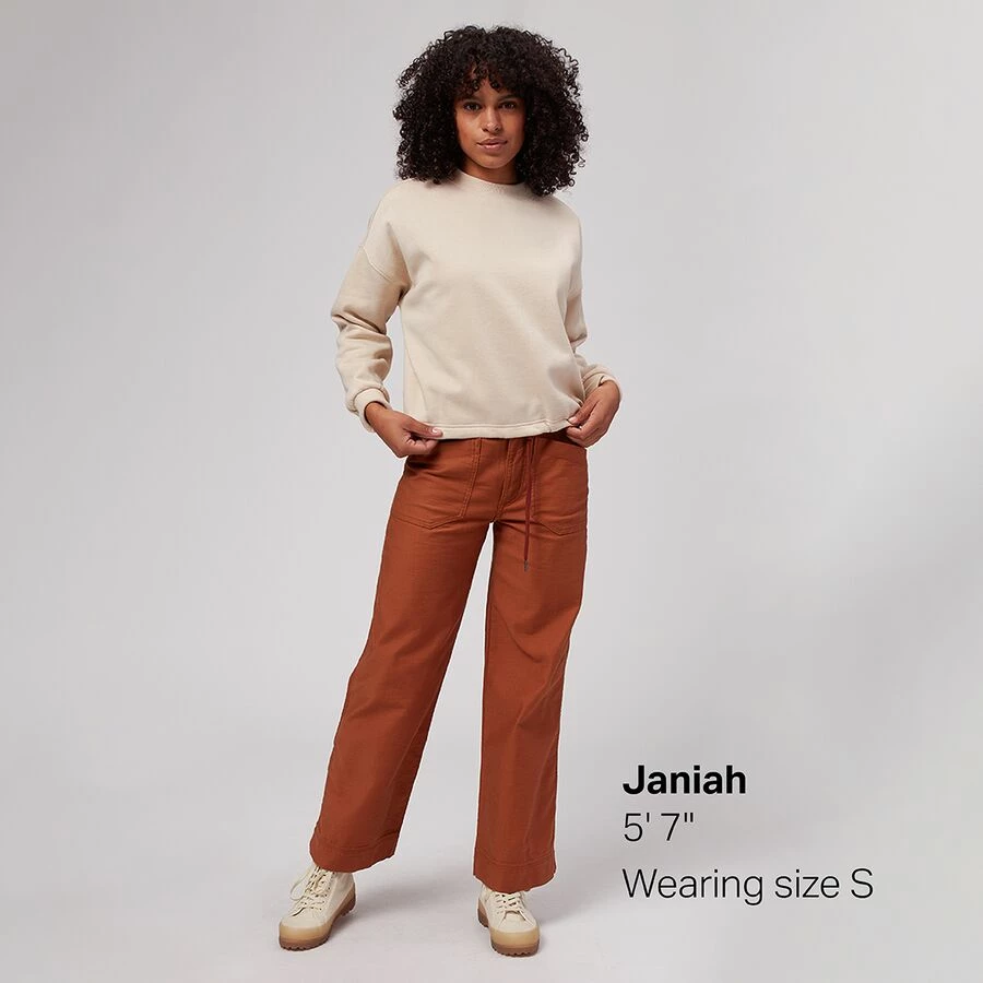 Stoic French Terry Crop Crewneck Hoodie - Women's 3 Stoic French Terry Crop Crewneck Hoodie - Women's - Image 3