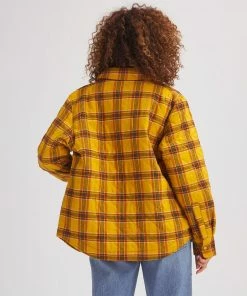 Stoic Quilted Boyfriend Plaid Shirt Jacket - Women's -Stoic Sales Store MINYELPLA D1 1