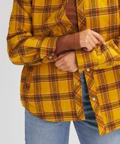 Stoic Quilted Boyfriend Plaid Shirt Jacket - Women's -Stoic Sales Store MINYELPLA D2 1