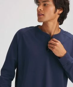 Stoic Daily Long-Sleeve Henley - Men&apos;s -Stoic Sales Store MOOOCE D6 1