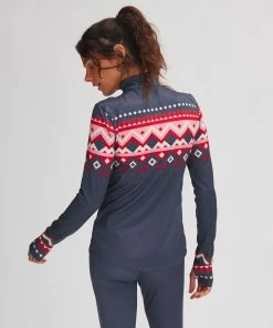 Stoic Lightweight Poly 1/4-Zip Baselayer Top - Women's -Stoic Sales Store NAVFAIISL D1 3