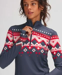 Stoic Lightweight Poly 1/4-Zip Baselayer Top - Women's -Stoic Sales Store NAVFAIISL D2 3