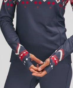 Stoic Lightweight Poly 1/4-Zip Baselayer Top - Women's -Stoic Sales Store NAVFAIISL D3 3