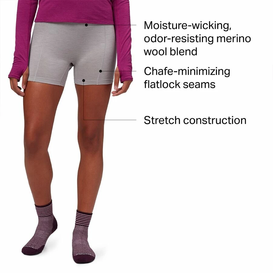 Stoic Merino Performance Boy Boxer - Women's 2 Stoic Merino Performance Boy Boxer - Women's - Image 2