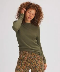 Stoic Thermal Waffle Crew - Women&apos;s -Stoic Sales Store OLINIG