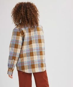 Stoic Quilted Boyfriend Plaid Shirt Jacket - Women's -Stoic Sales Store PEBPLA D1 1