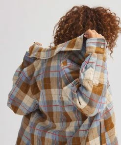 Stoic Quilted Boyfriend Plaid Shirt Jacket - Women's -Stoic Sales Store PEBPLA D3 1