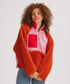 Stoic MTN 1/2-Zip Sherpa Pullover - Women's -Stoic Sales Store PINERULO