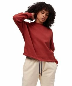 Stoic French Terry Crop Crewneck Hoodie - Women's 13 Stoic French Terry Crop Crewneck Hoodie - Women's -Stoic Sales Store RED 1