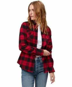 Stoic Super Soft Pocket Flannel Shirt - Women's 23 Stoic Super Soft Pocket Flannel Shirt - Women's -Stoic Sales Store REDSHAPLA 1