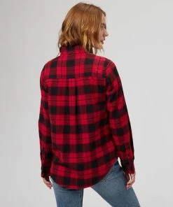 Stoic Super Soft Pocket Flannel Shirt - Women's 28 Stoic Super Soft Pocket Flannel Shirt - Women's -Stoic Sales Store REDSHAPLA D1 1