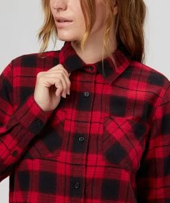 Stoic Super Soft Pocket Flannel Shirt - Women's 26 Stoic Super Soft Pocket Flannel Shirt - Women's -Stoic Sales Store REDSHAPLA D3 1