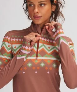 Stoic Lightweight Poly 1/4-Zip Baselayer Top - Women's -Stoic Sales Store RUSFAIISL D2 5