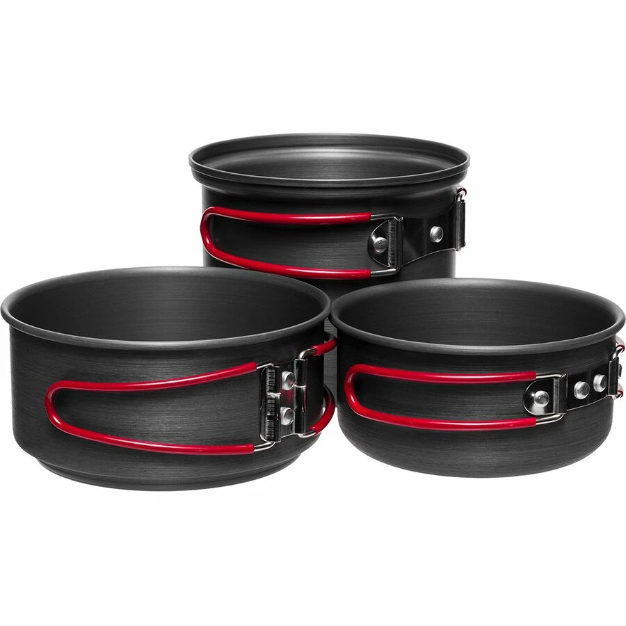Stoic 3-Piece Backpacker Hard Anodized Cook Set 1 Stoic 3-Piece Backpacker Hard Anodized Cook Set