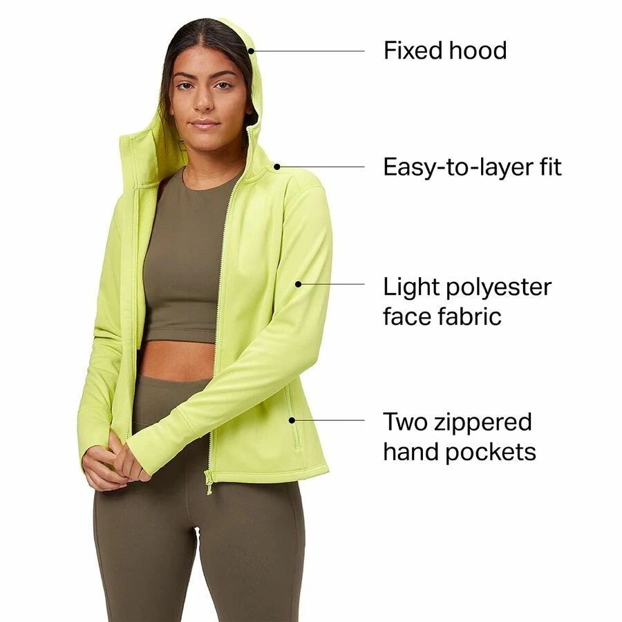 Stoic Tech Fleece Hooded Full-Zip Jacket - Women's 5 Stoic Tech Fleece Hooded Full-Zip Jacket - Women's - Image 5